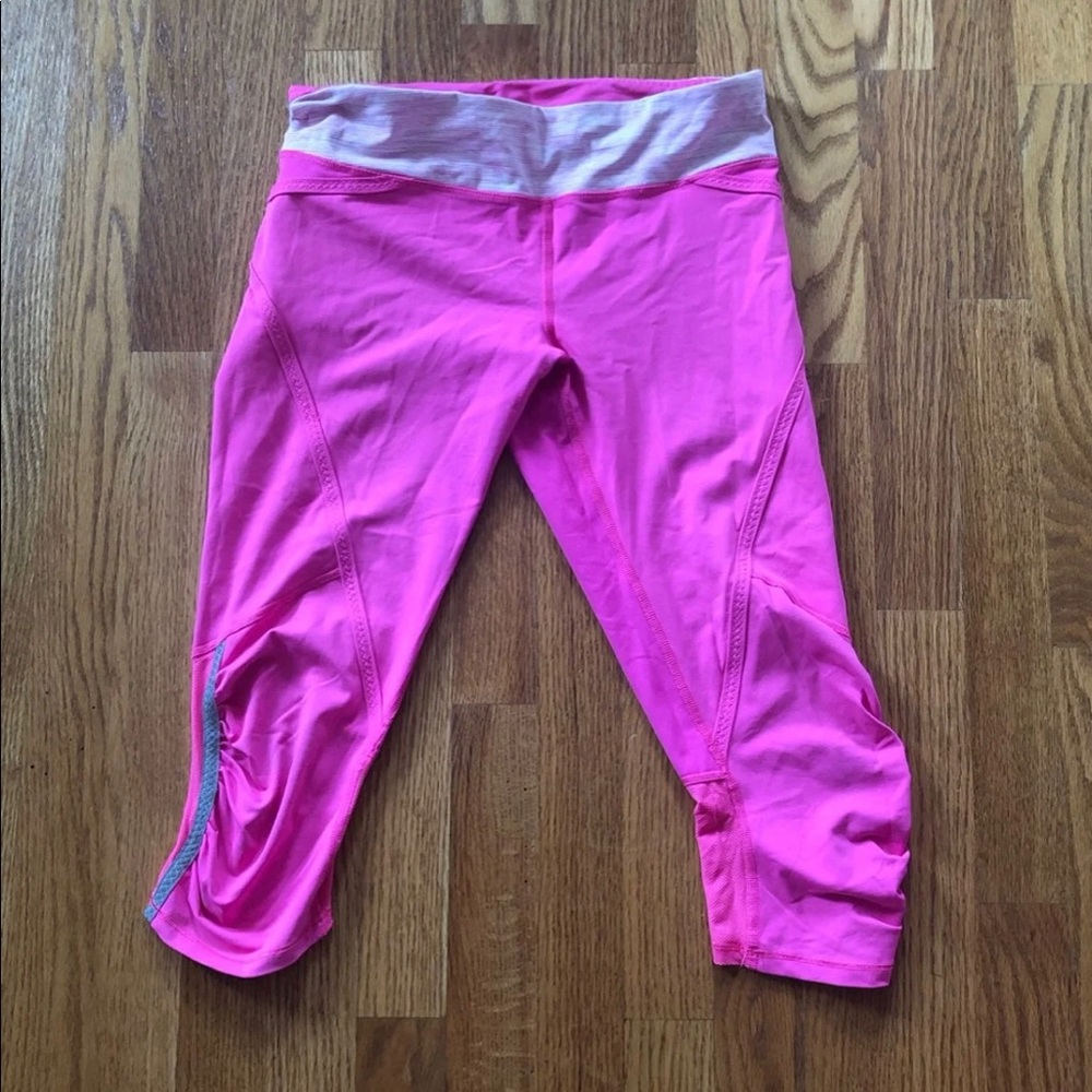 Lululemon Run: Pace Crop Pinkelicious Size 6